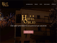 Tablet Screenshot of hoteloblio.it